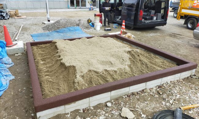 ゴムチップ舗装