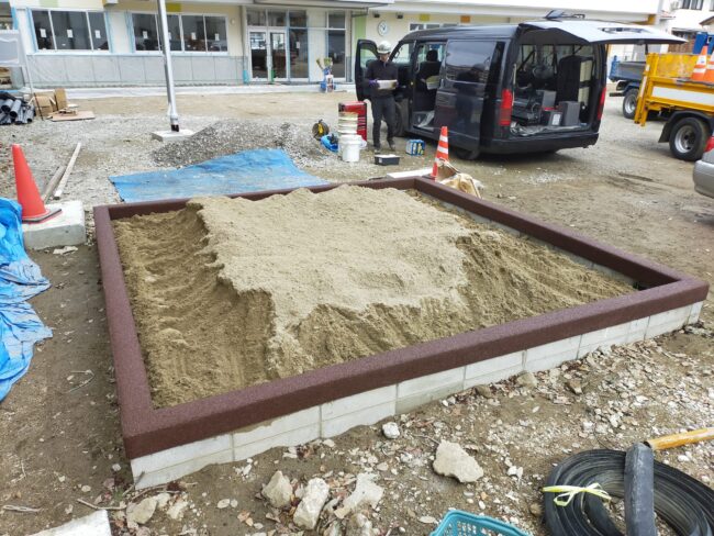 ゴムチップ舗装