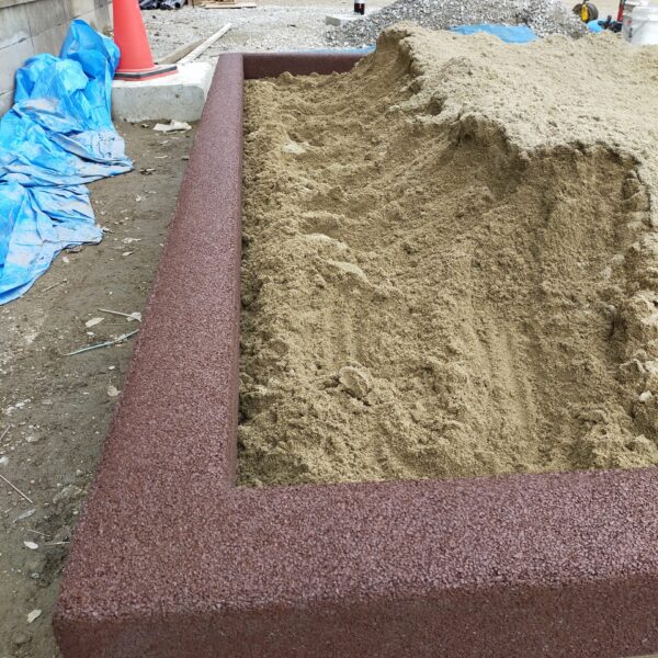 岡山市保育施設 ゴムチップ舗装