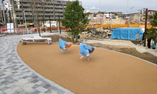 ゴムチップ舗装