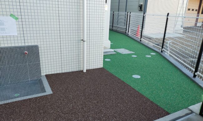 ゴムチップ舗装