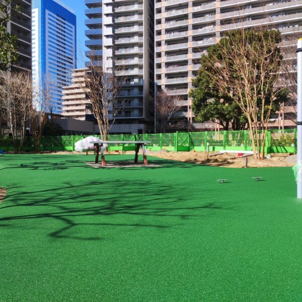 東京都マンション ゴムチップ舗装