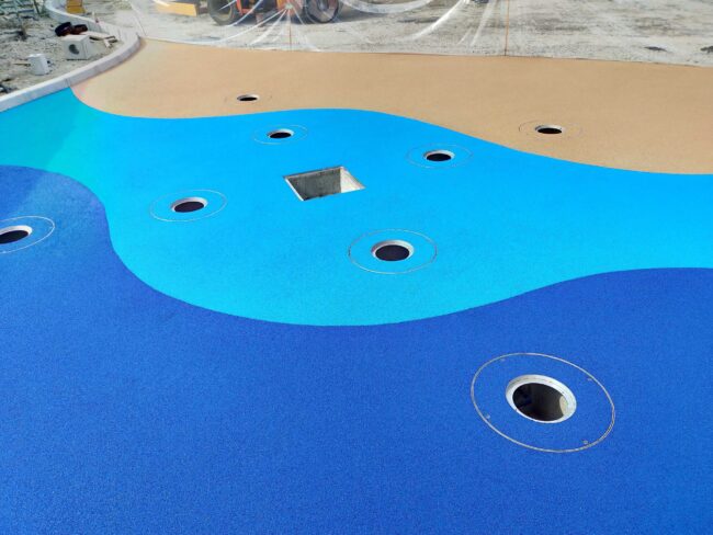 ゴムチップ舗装