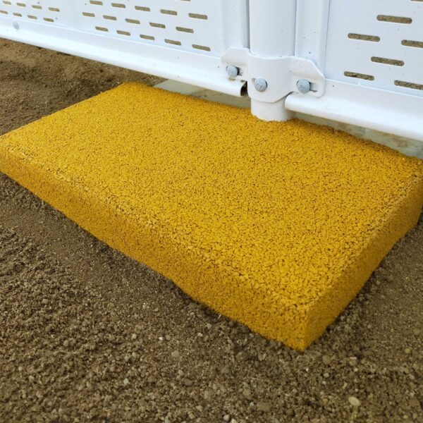 福山市社会福祉施設ブロック保護 ゴムチップ舗装