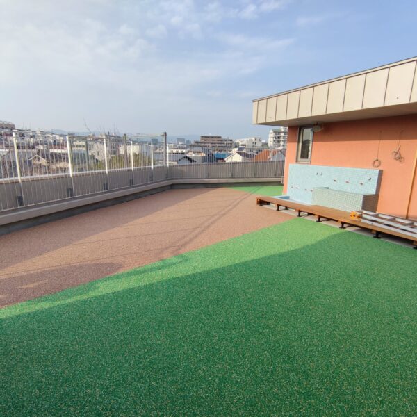 東大阪市社会福祉施設 ゴムチップ舗装