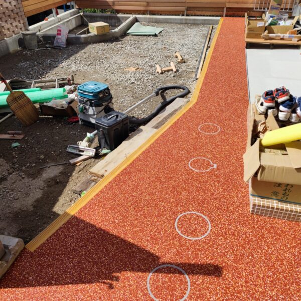 東大阪市社会福祉施設 ゴムチップ舗装