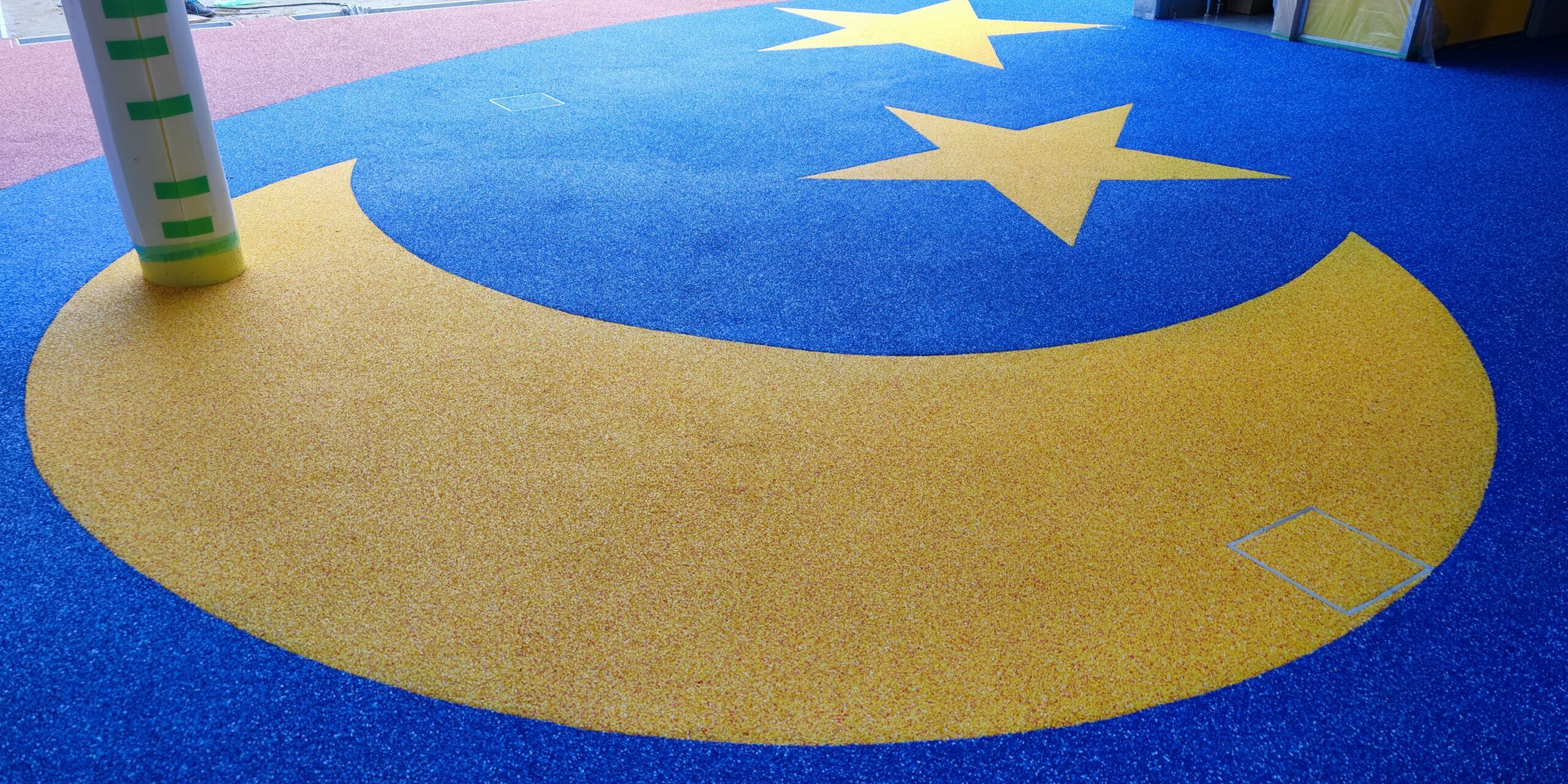 大阪府大阪狭山市 保育施設 ゴムチップ舗装