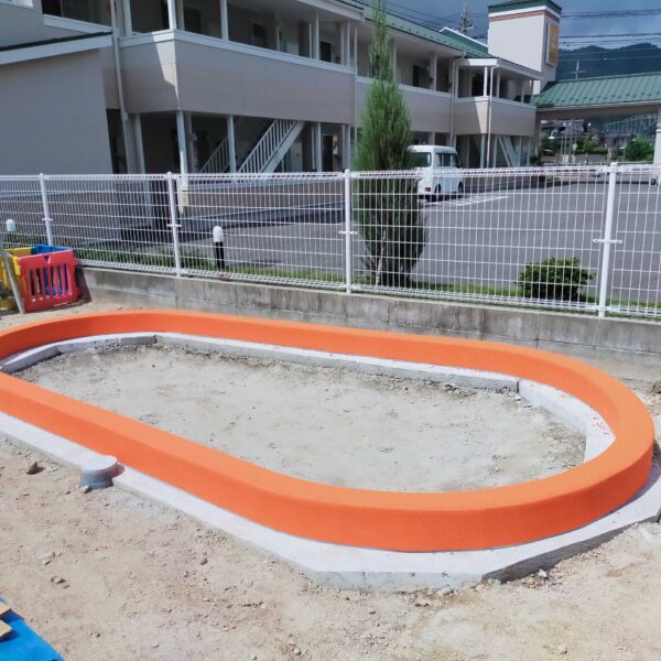 鳥取県境港市 保育施設 ゴムチップ舗装