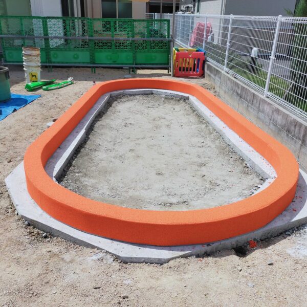 鳥取県境港市 保育施設 ゴムチップ舗装
