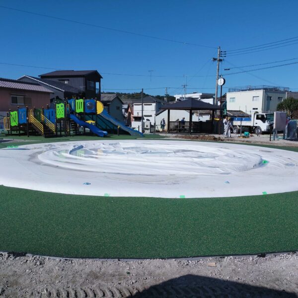 和歌山県公園10 ソフトグラウンド 砂場枠タイプ ゴムチップ舗装
