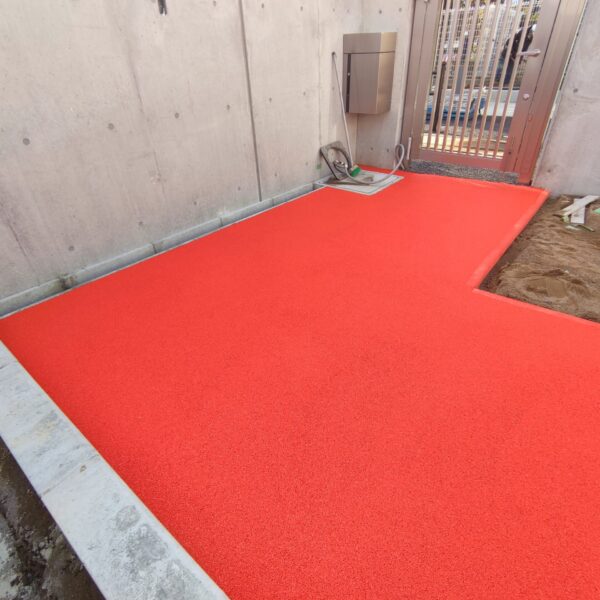 兵庫県西宮市保育施設4 ソフトグラウンド 砂場枠タイプ ゴムチップ舗装