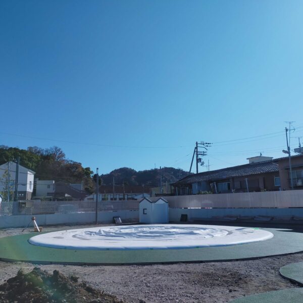 和歌山県公園31 ソフトグラウンド 砂場枠タイプ ゴムチップ舗装