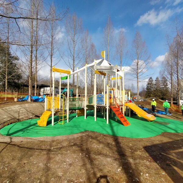 広島県庄原市 国立公園 ゴムチップ舗装 ソフトグラウンド