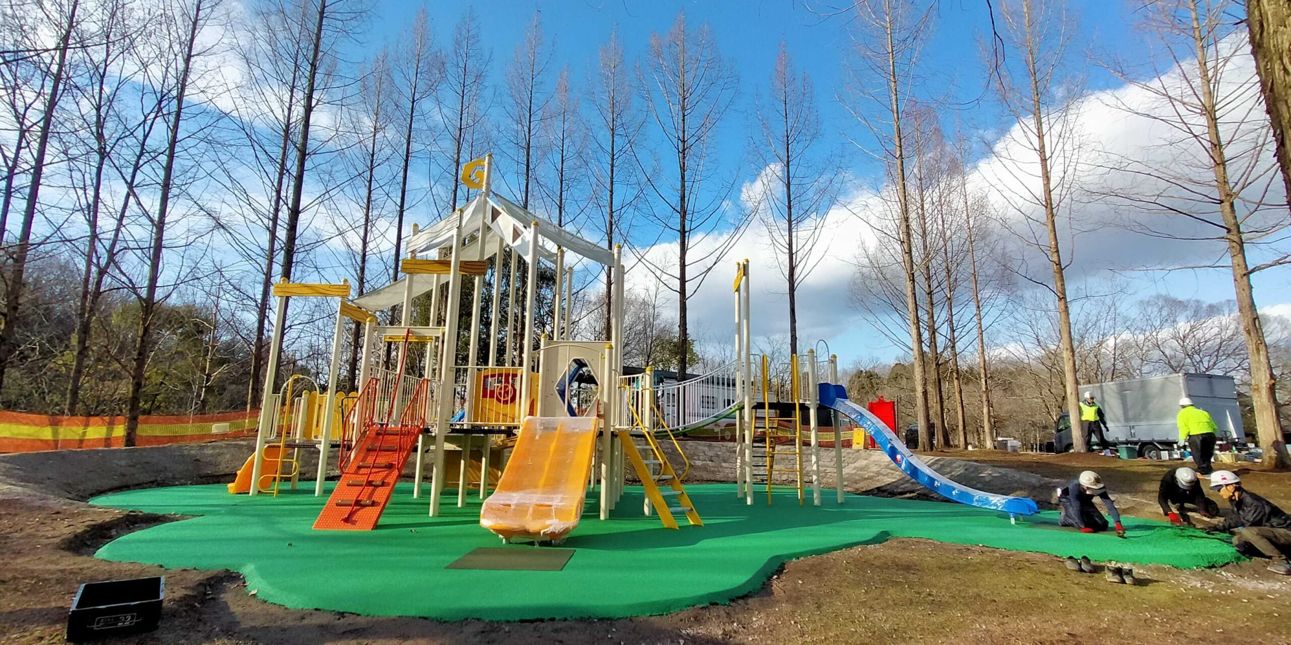 広島県庄原市 国立公園 ゴムチップ舗装 ソフトグラウンド