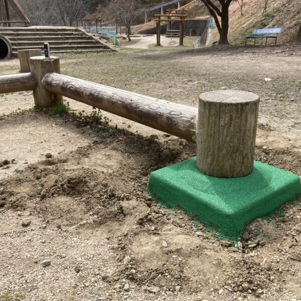 岡山県早島町 公園施設 ゴムチップ舗装 ソフトグラウンド