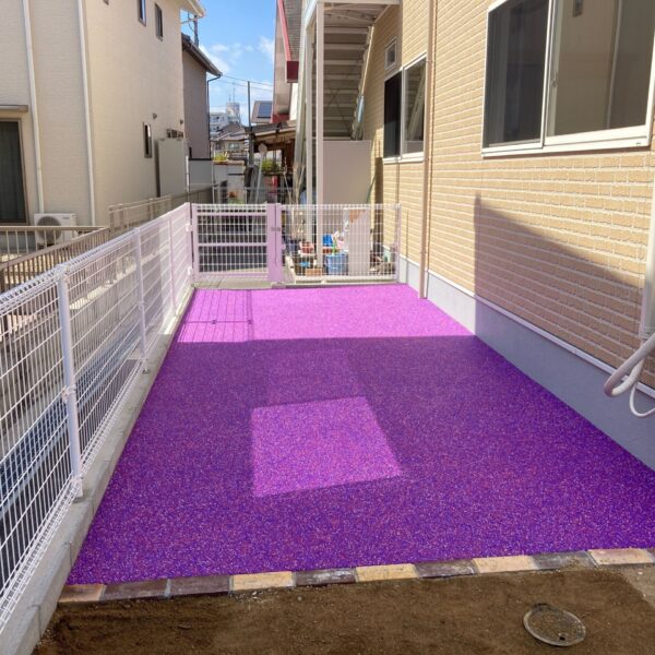 広島県尾道市 保育施設 ゴムチップ舗装 ソフトグラウンド