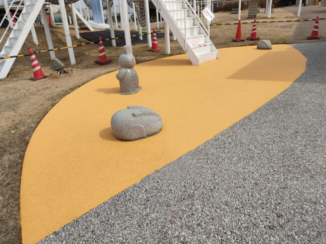 ゴムチップ舗装　ソフトグラウンド
