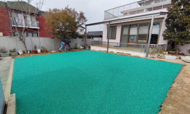 ゴムチップ舗装　ソフトグラウンド