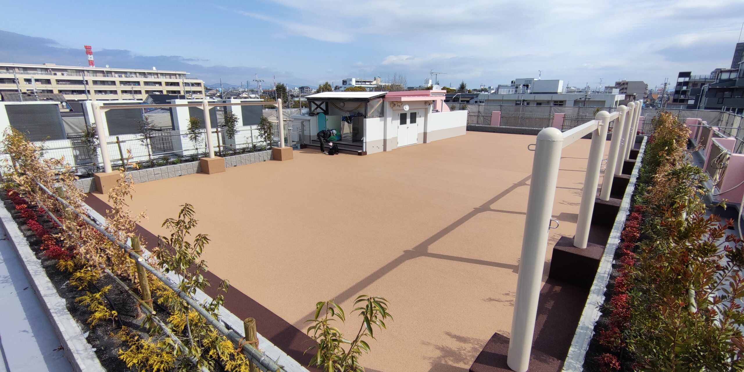 兵庫県尼崎市 保育施設 ゴムチップ舗装 ソフトグラウンド