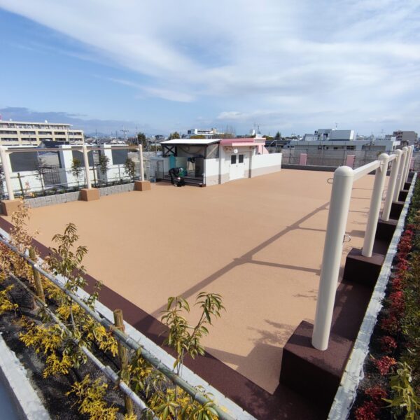 兵庫県尼崎市 保育施設 ゴムチップ舗装 ソフトグラウンド