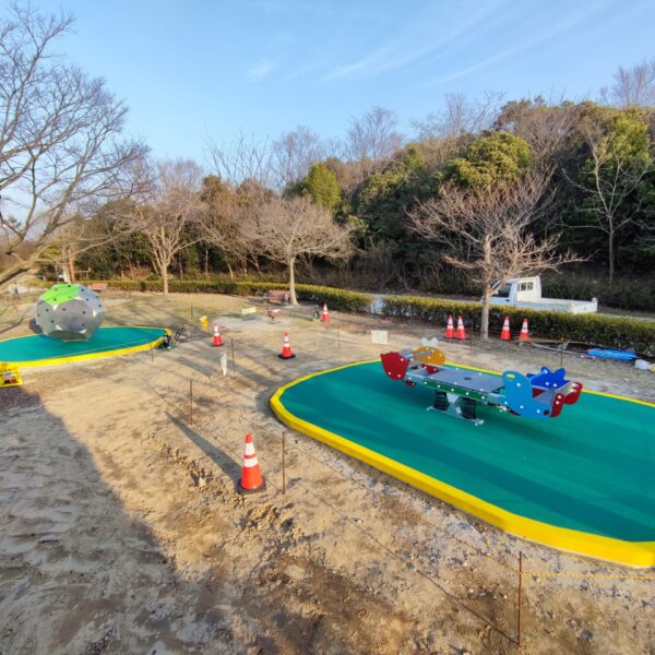 島根県浜田市 公園施設 ゴムチップ舗装 ソフトグラウンド