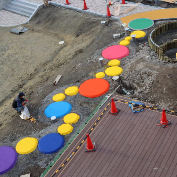 ゴムチップ舗装　ソフトグラウンド