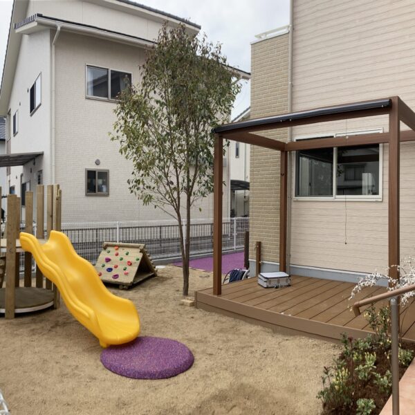 広島県尾道市 保育施設 ゴムチップ舗装 ソフトグラウンド