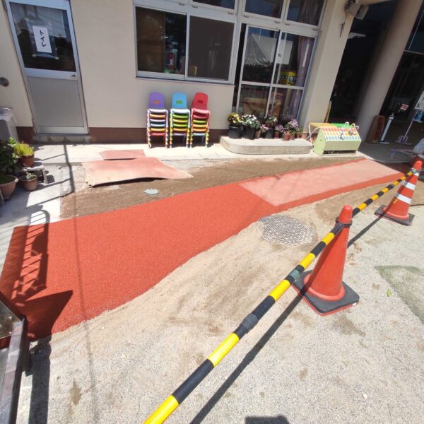 岡山県津山市ゴムチップ舗装 ゴムチップ舗装 ソフトグラウンド