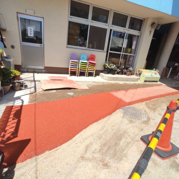 岡山県津山市ゴムチップ舗装 ゴムチップ舗装 ソフトグラウンド