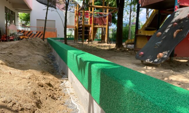 ゴムチップ舗装　ソフトグラウンド