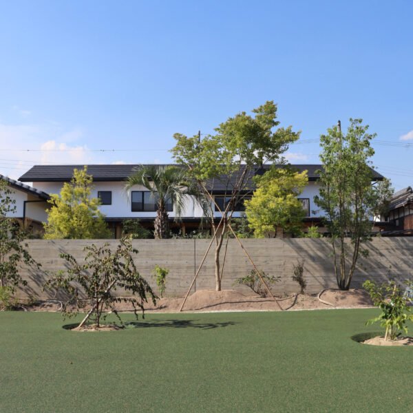 兵庫県姫路市 高齢者施設 ゴムチップ舗装 ソフトグラウンド