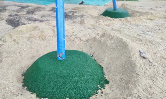 ゴムチップ舗装　ソフトグラウンド