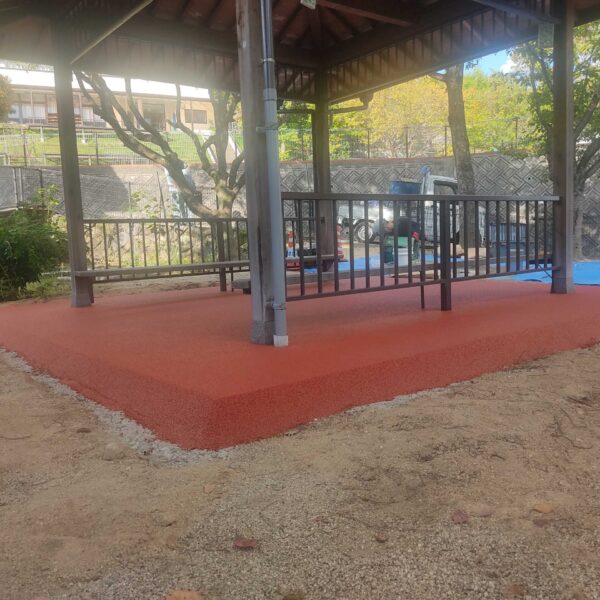 尾道市 保育施設6 ゴムチップ舗装 ソフトグラウンド