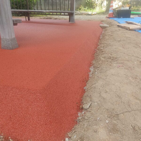 尾道市 保育施設3 ゴムチップ舗装 ソフトグラウンド