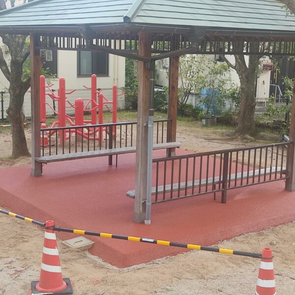 尾道市 保育施設11 ゴムチップ舗装 ソフトグラウンド