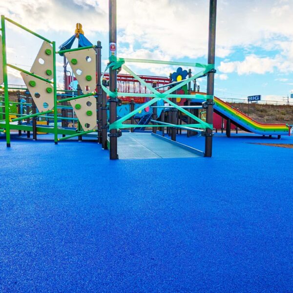 兵庫県明石市 公園施設 (18) ソフトグラウンド現場施工 厚塗りタイプ t40 ゴムチップ舗装