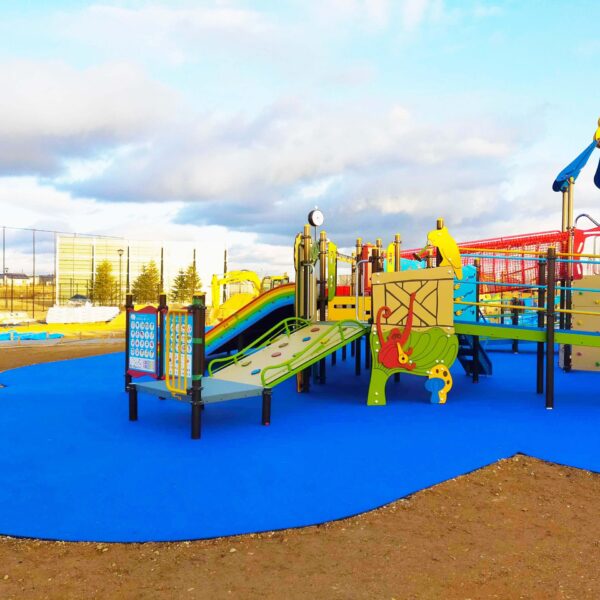 兵庫県明石市 公園施設 (7) ソフトグラウンド現場施工 厚塗りタイプ t40 ゴムチップ舗装