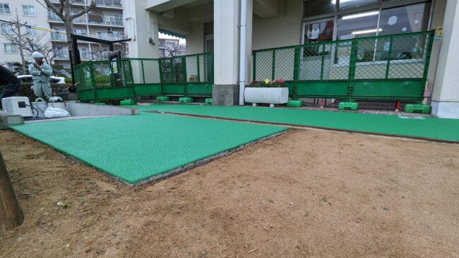 ゴムチップ舗装　ソフトグラウンド　標準タイプ