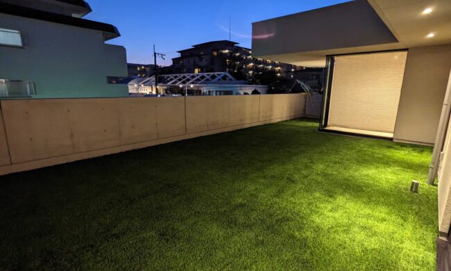 兵庫県神戸市　個人宅　人工芝施工