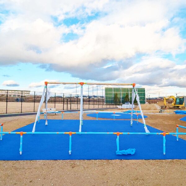 兵庫県明石市 公園施設 (14) ソフトグラウンド現場施工 厚塗りタイプ t40 ゴムチップ舗装