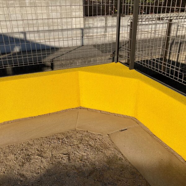 岡山県岡山市 保育施設3 ゴムチップ舗装 ソフトグラウンド 砂場枠タイプ