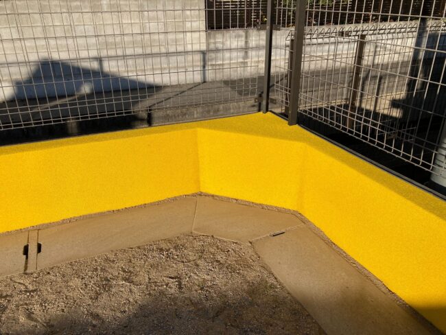 ゴムチップ舗装　ソフトグラウンド　砂場枠タイプ