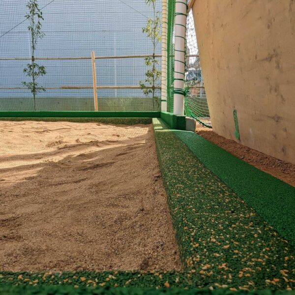 岡山県倉敷市 公共施設2 ソフトグラウンド ゴムチップ 砂場枠