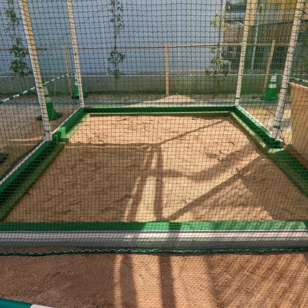 岡山県倉敷市 公共施設 ソフトグラウンド ゴムチップ 砂場枠