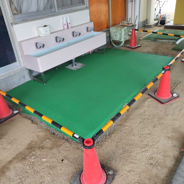 ソフトグラウンド　厚塗りタイプ　ゴムチップ舗装