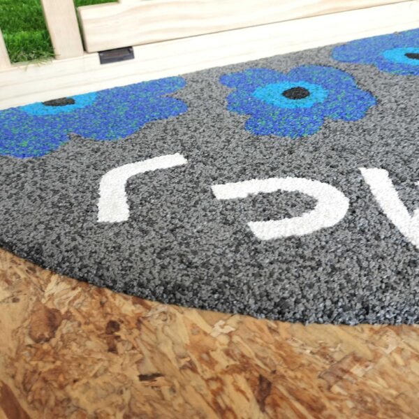 岡山県倉敷市 カフェ11 ソフトグラウンド 標準タイプ マット 特注混合