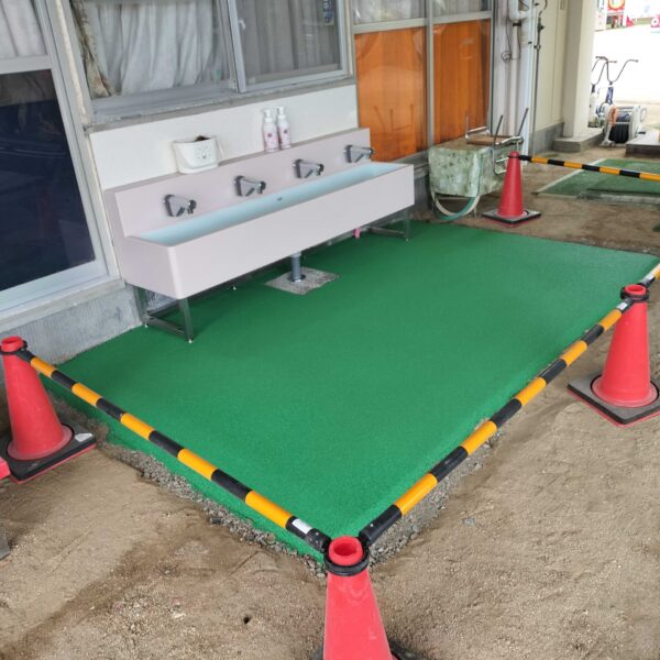 ソフトグラウンド　厚塗りタイプ　ゴムチップ舗装