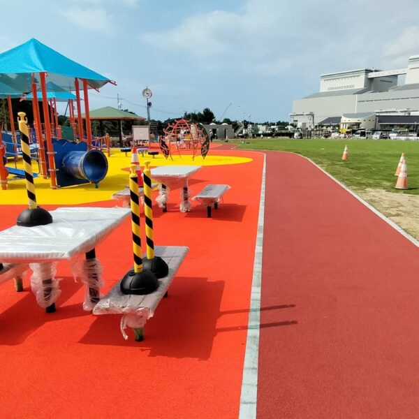 島根県益田市 公園施設17 ゴムチップ舗装 ソフトグラウンドシリーズ