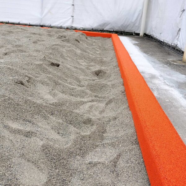 ゴムチップ舗装　ソフトグラウンド砂場枠タイプ