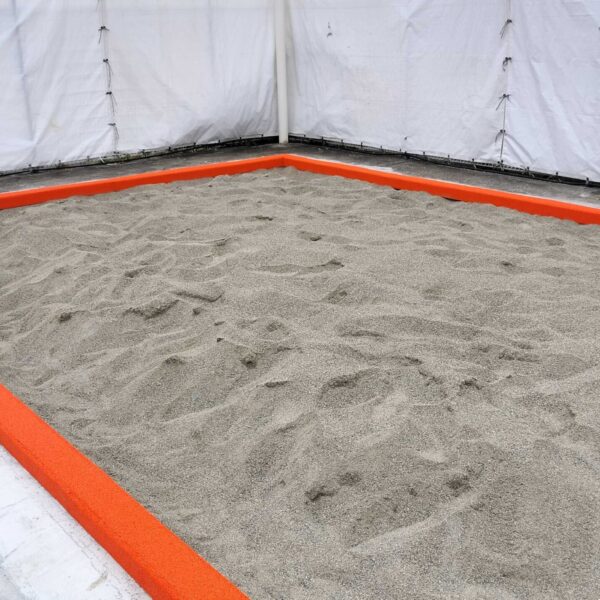 ゴムチップ舗装　ソフトグラウンド砂場枠タイプ